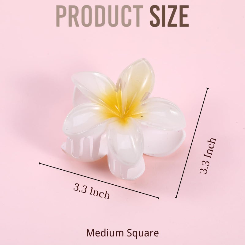 DOGODE Hawaiian Flower Hair Clips â€“ 6 Pack Colorful Claw Clips for Women & Girls, Large Aesthetic Hair Accessories for Thick or Thin Hair, Summer Beach Vacation Gift - Image 2