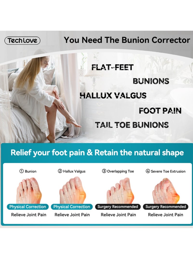 Bunion Corrector for Women and Men,Union Relief Protector Guards for the Thumb and Little Toe,Toe Corrector for Left and Right Foots, 1 Pair