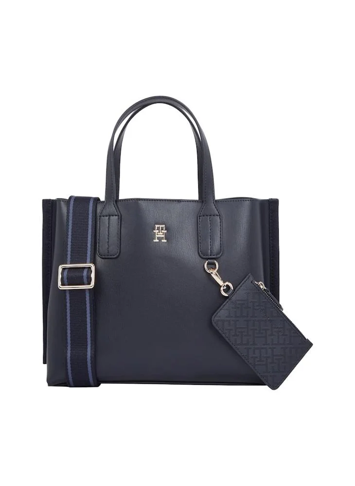 تومي هيلفيغر Logo Detail Zip Over Tote