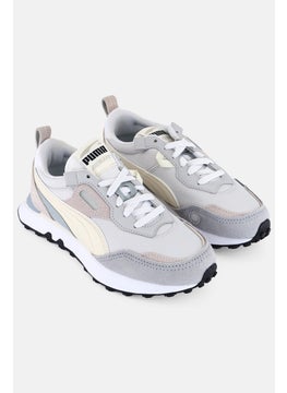 Kids Boy Rider Future Vintage Lace Up Sport Shoes, Light Grey