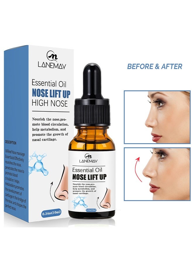 لينماي رفع الأنف من الضروري النفط - زيادة تجميل الأنف الكولاجين ثبات ترطيب الكمال مصل الأنف إعادة تشكيل الجمال الطبيعي للعناية بالبشرة 10ML - Image 1