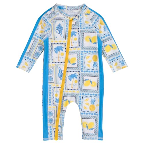 SwimZip Boys' Long-Sleeve UPF 50+ Swimsuit for Baby, Toddler, & Little Boys - Image 1