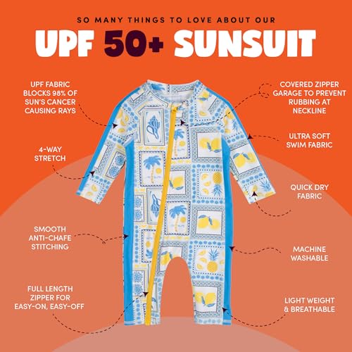 SwimZip Boys' Long-Sleeve UPF 50+ Swimsuit for Baby, Toddler, & Little Boys - Image 3