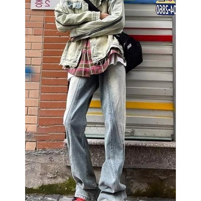 Unisex Casual Daily Denim Jeans - Image 3