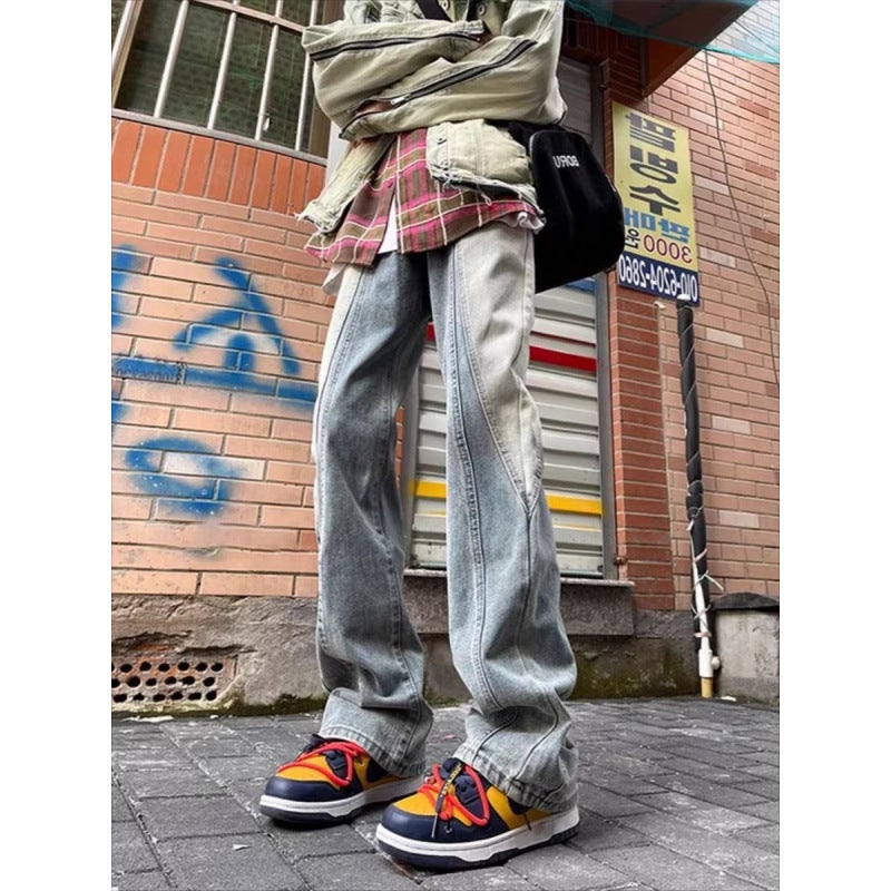 Unisex Casual Daily Denim Jeans - Image 1