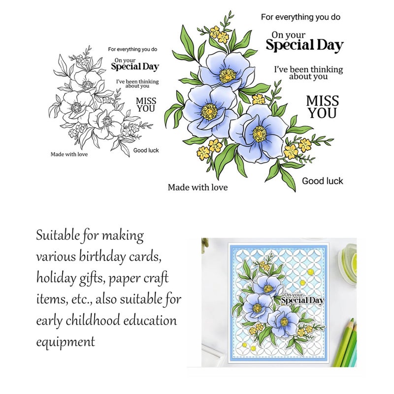 Rxuiael 2025-2026 Stamps and Dies Sets for Card Making, DIY Various Festivals for Autumn,Thanksgiving,Christmas,Halloween,Birthdays Greeting Card Dies and Stamps - Image 2