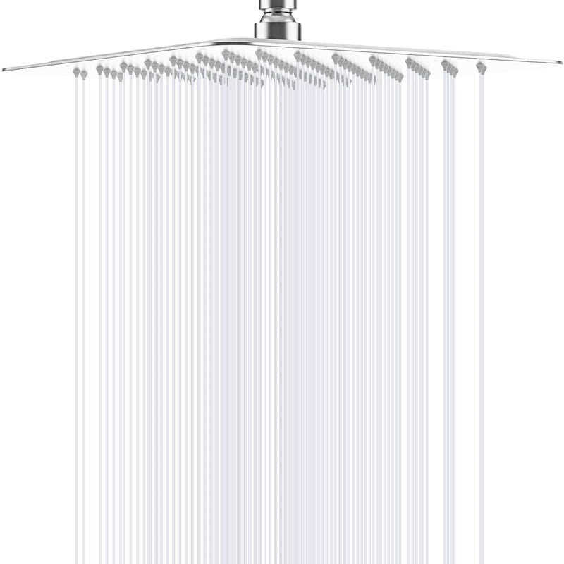 MANGO SHR20795 SS304 Grade 8x8 Square Overhead Shower Without Arm Chrome Finish