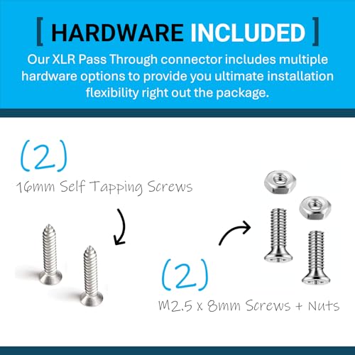 DIYTECH كابل DIYTECH XLR متميز للتمرير، بدون لحام، لصندوق المسرح، لوحة التوصيل، صندوق الأرضية - بدون لحام لتركيبات الصوت الاحترافية (أنثوي إلى ذكر) - Image 5