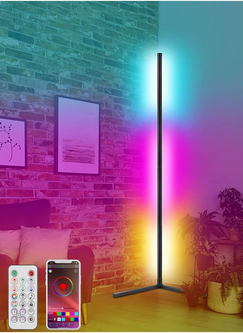 Goeco - RGB Floor Lamp Control by app or Remote Control Multicolor 120cm - Image 1