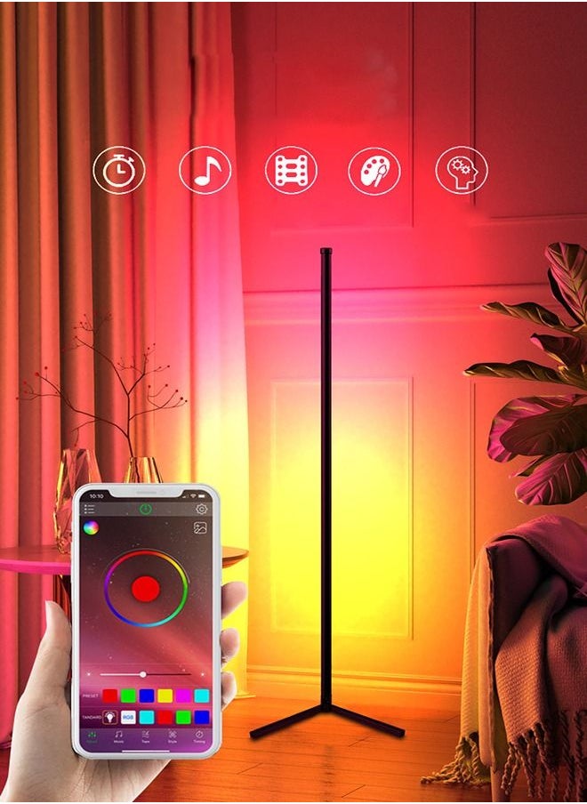 Goeco - RGB Floor Lamp Control by app or Remote Control Multicolor 120cm - Image 1