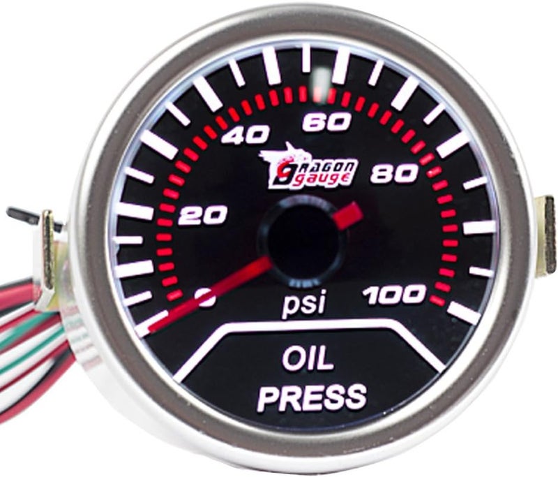 E Support Car 2" 52mm Oil Press Gauge Meter Pressure Automotive - Image 4