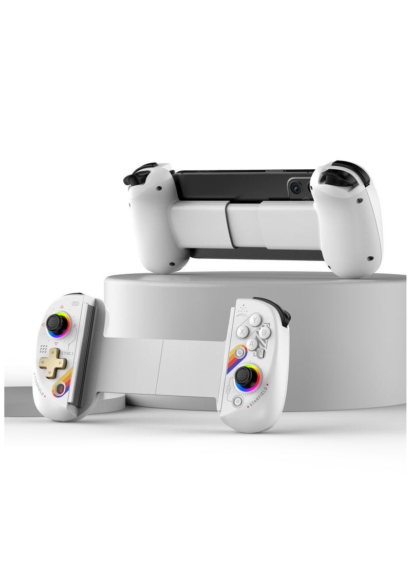D8 Mobile Gaming Controller for iPhone/Android/iPad/Tablet, Play Xbox Cloud, Playstation Remote Play, Steam/PC, Switch! RGB Hall Joystick/Trigger Wireless Bluetooth Phone Game Controller