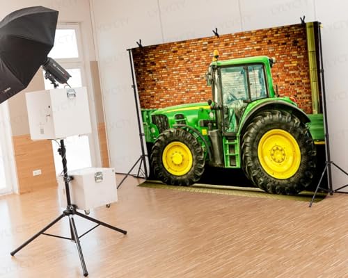 LYLYCTY 7x5ft Tractor Background Car Theme Photography Background Brick Wall Studio Photography Backdrop Props LYGE1008 - Image 5