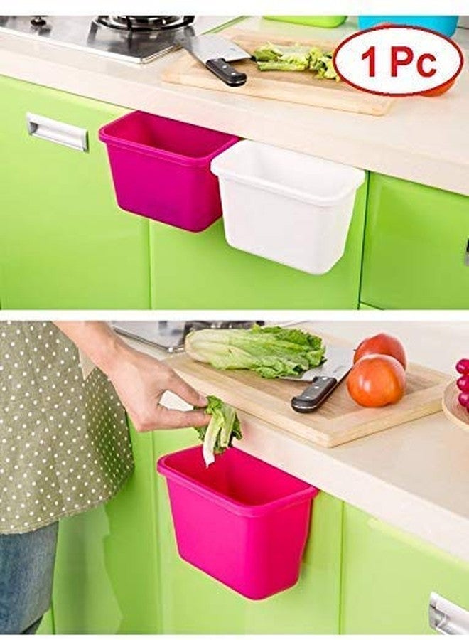 Flipco The Cabinet Basket Wastebaskets, Multifuctional Hanging Trash Can Waste Bins Garbage Containers for Cabinet/Car/Bedroom/Bathroom, Plastic - Image 2