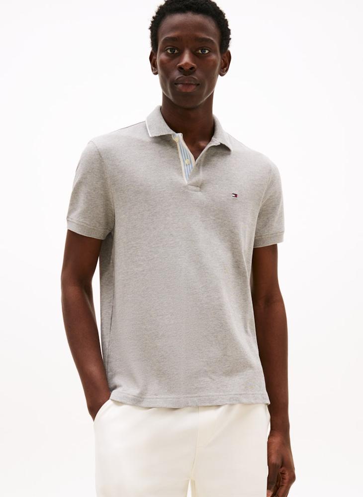 تومي هيلفيغر بولو قطن مطاطي بقصة عادية - Image 1