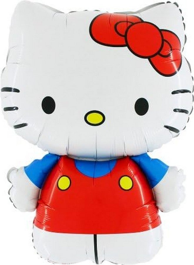 Toyland® 30" Hello Kitty Dressed In Red/Blue Foil Balloon