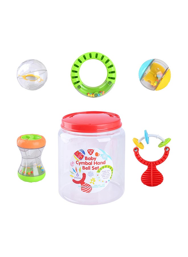 PLAYGO Playgo Baby Cymbal Hand Bell 6-Piece Set | Cause and Effect Learning Toy for Babies  - Image 4