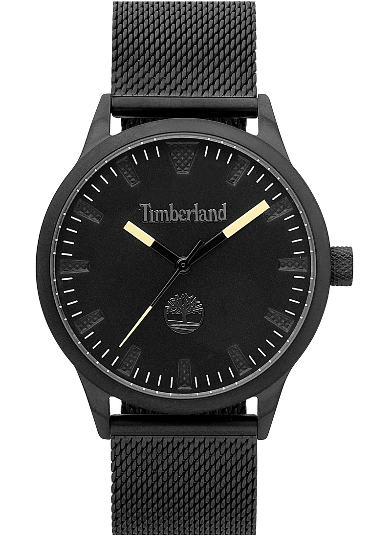 تمبرلاند Williamsville Men's Watch 44mm Analog Black DialGrey Stainless Steel Strap