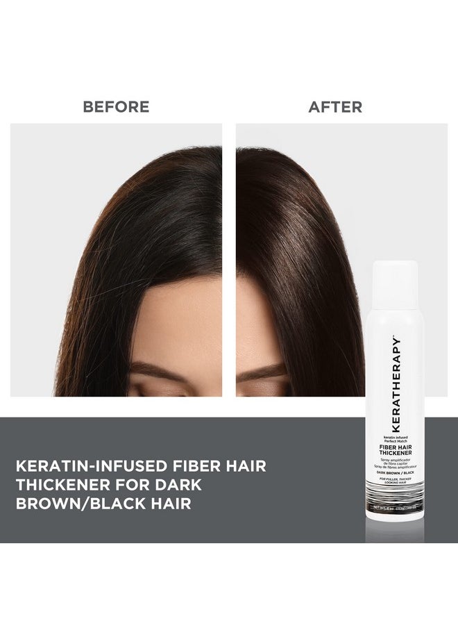 كيراثيرابي بخاخ تكثيف الشعر Perfect Match Fiber من Keratin Infused، بني فاتح، 4 أونصة سائلة، 140 مل - بخاخ تكثيف الشعر وتكثيفه وإخفاء الشعر لتغطية فروة الرأس والجذور والمناطق الخفيفة  - Image 3
