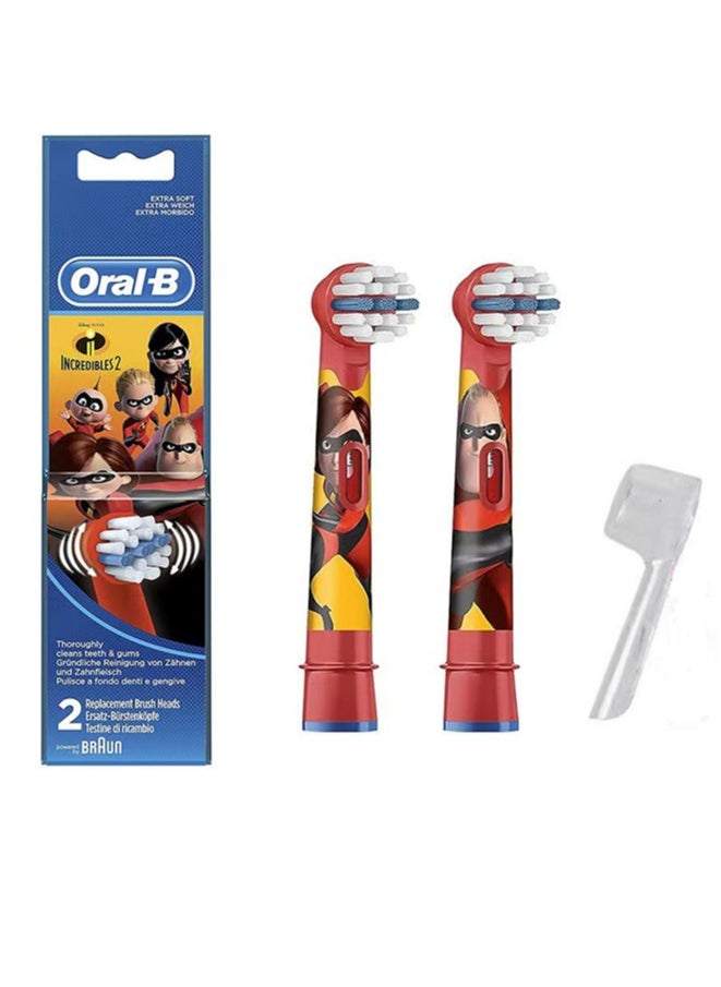 Oral-B 2 Original Children's Soft-Bristled Cleaning Toothbrushes from the Superman Series Complete With a Dust Cover  - Image 1