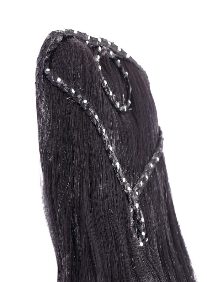Honbon Synthetic Wavy-Curly Ponytail with Clip Hair Extension Wig Black Long for Women … - Image 2