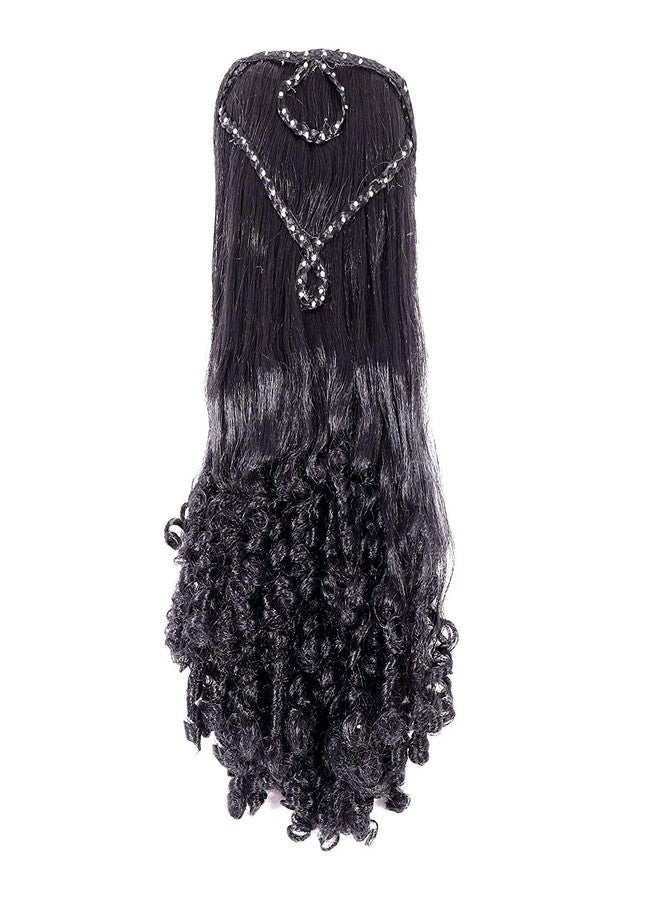Honbon Synthetic Wavy-Curly Ponytail with Clip Hair Extension Wig Black Long for Women … - Image 1