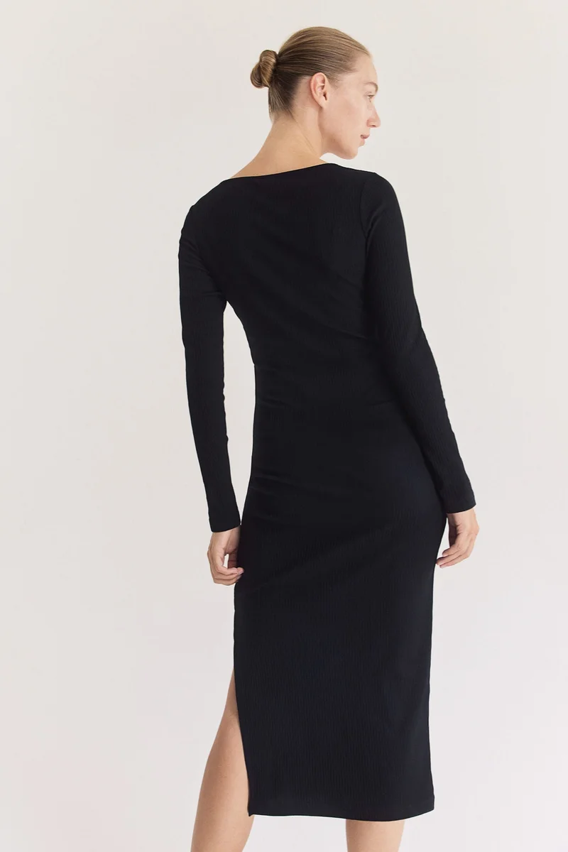 H&M Mama Ribbed Bodycon Dress