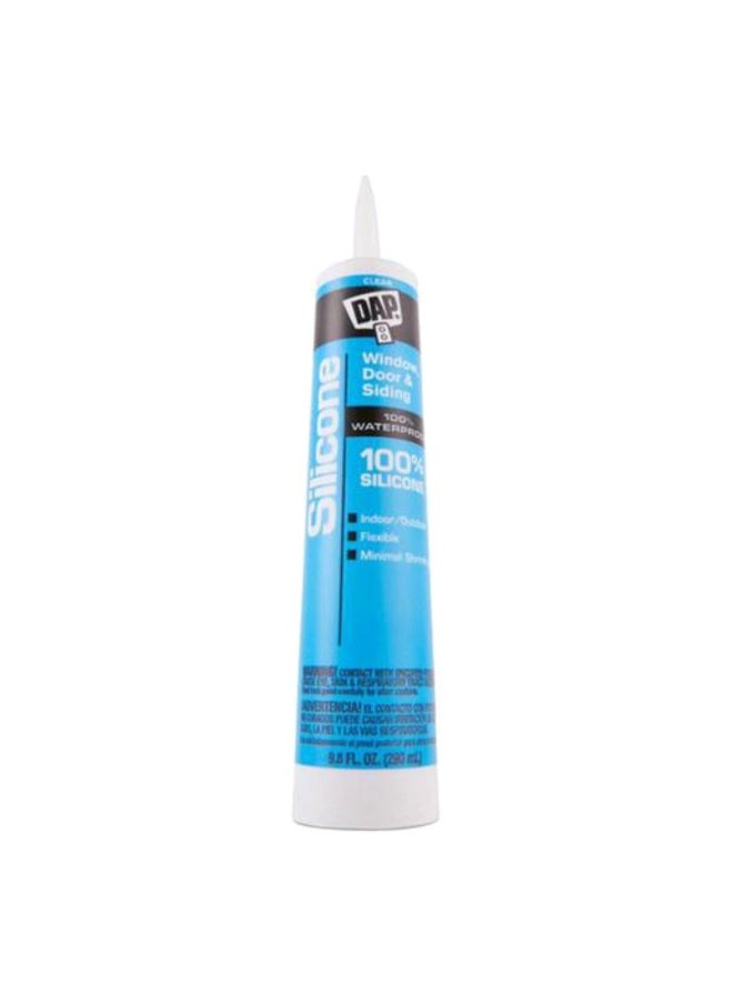 Dap - Waterproof Window and Door Silicone Sealant Clear 290 ml 8641 - Image 1