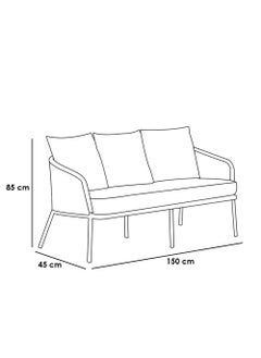 Sampa Rattan Sampa Premium Outdoor Patio Set – Sofa & 2 Chairs in Classic Black  - Image 2
