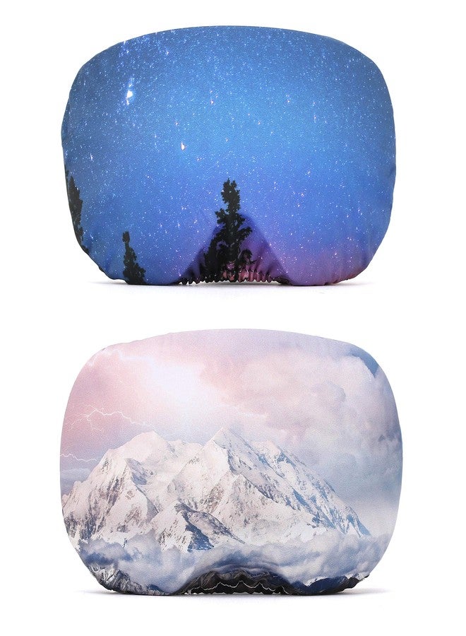 Sunsetbaby 2 PACK Microfiber Protective SKI Snowboard Goggle Cover Sleeve - Keep Your Lenses Clean and Scratch-Free for Travel Storage - Gifts for Ski Lovers - Image 1