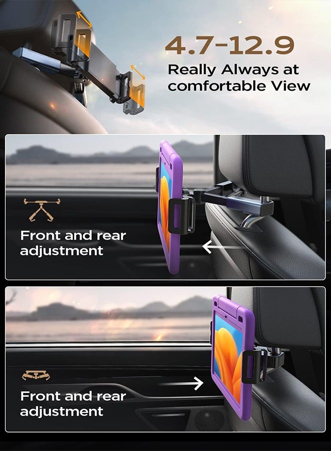 Tablet iPad Holder for Car Mount Headrest Car Holder Back Seat Travel Accessories Long Road Trip Fits All 4.7-12.9in Devices  - Image 3