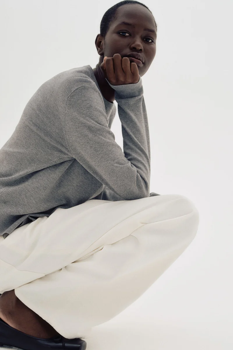 اتش اند ام كارديغان محبوك بملمس ناعم