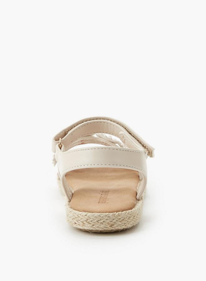 Peppermint Girls Floral Embellished Espadrille Sandals - Image 4