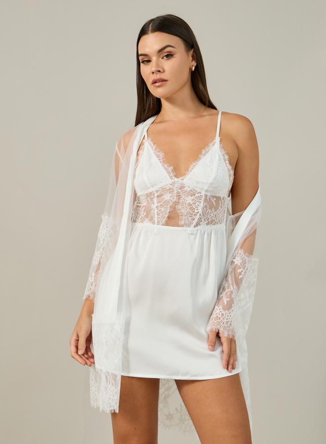 Styli Styli Lace Satin Slip  - Image 1