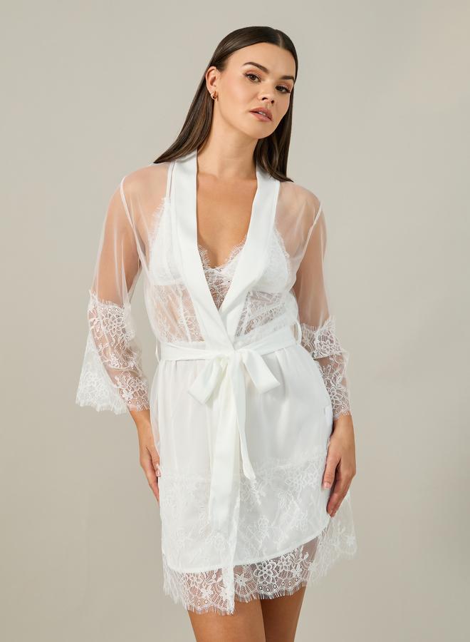 Styli Styli Lace Satin Slip  - Image 3