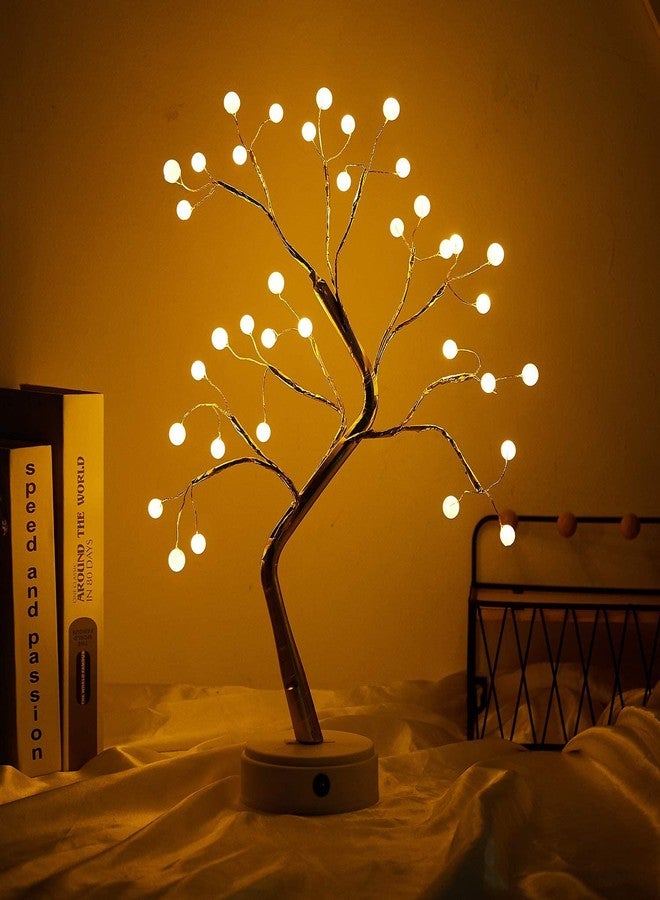 GLOWSERIES 36 Pearl LED Tree Ideal for Gift Home Decor,Weddings, Christmas, Holidays, and More (Warm White) - Image 1