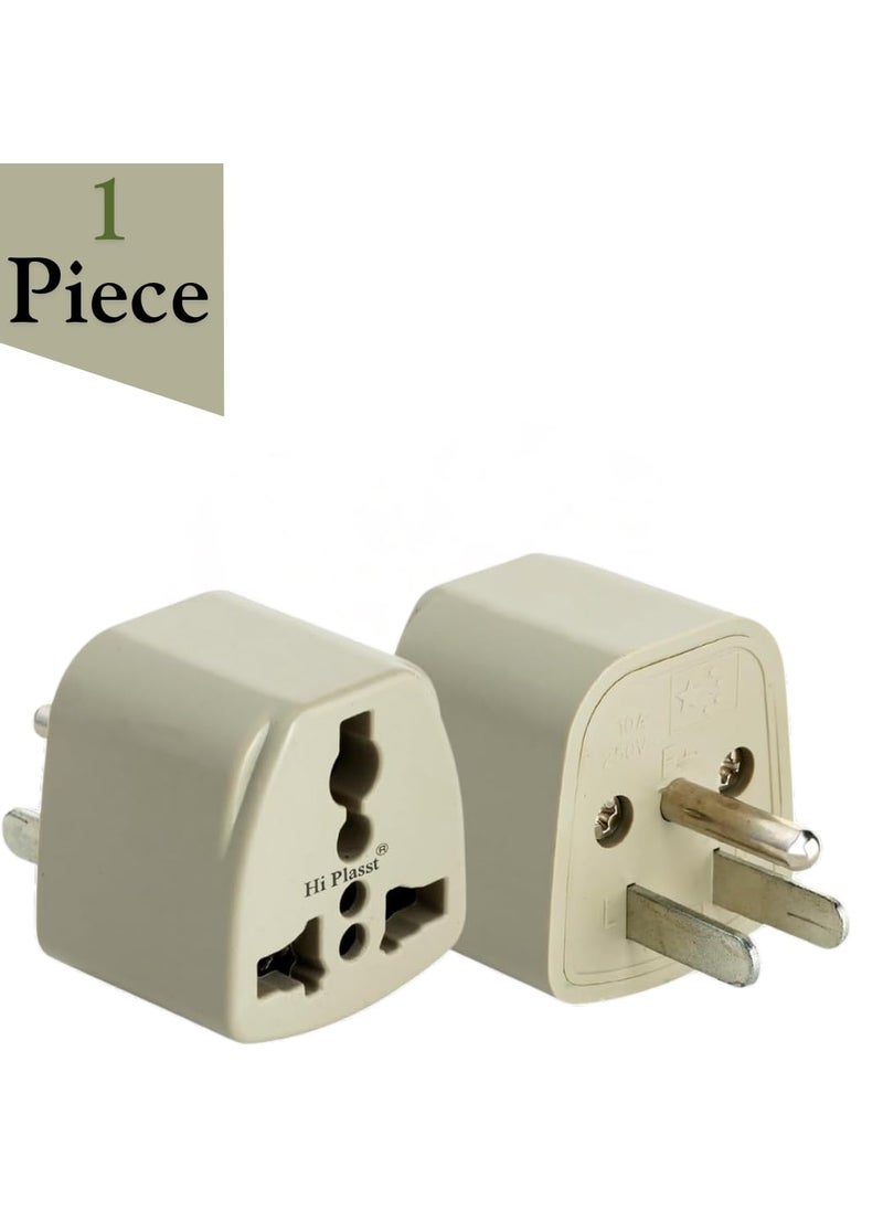 HI PLASST PINS N PLUGS HiPlasst 1 Piece of US Power Plug Adapter TypeB Flat Pin Plug 3Pin Grounded India to USA Travel Adapter International Plug Converter  - Image 2