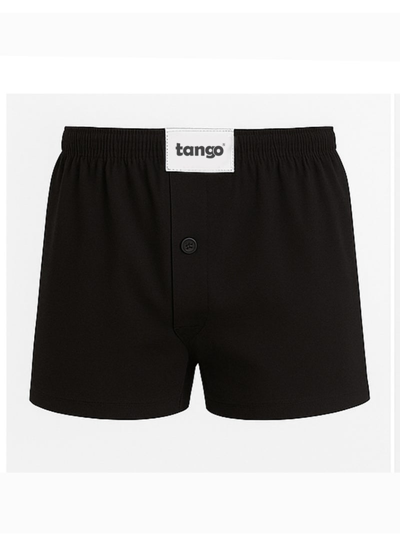 Tango Button Shorts (Solid) Black - Image 1