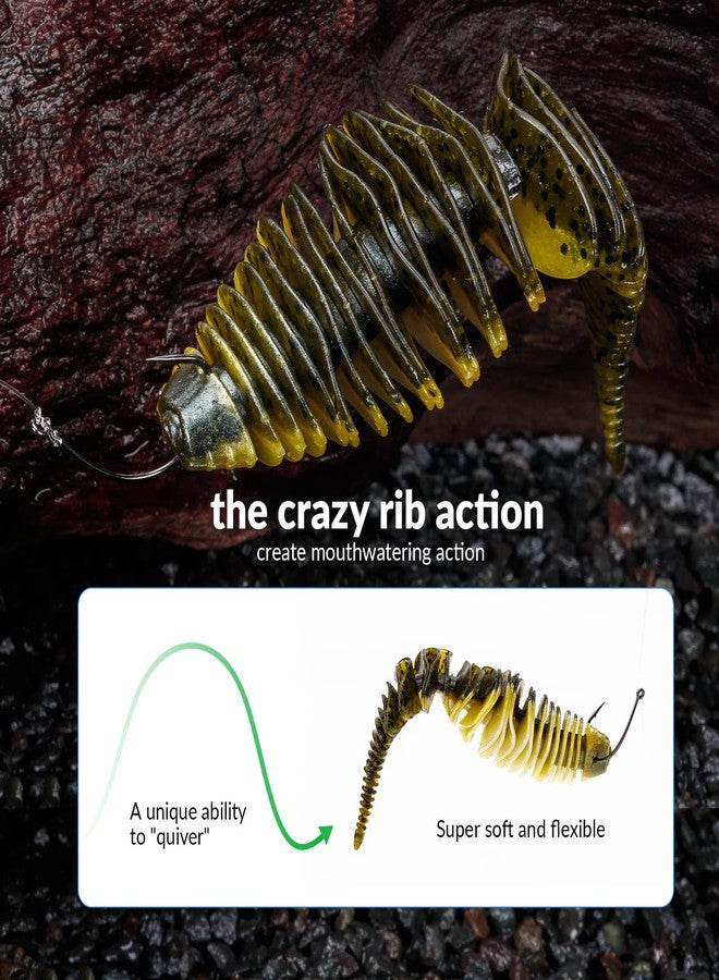 THKFISH طُعم سباحة ناعم من THKFISH، طُعم صيد بلاستيكي ناعم، طُعم لصيد سمك القاروص، طُعم سباحة، طُعم لصيد سمك القاروص، ديدان لصيد سمك القاروص، سمك السلمون المرقط، سمك الولاي، 3.15 بوصة، 6 قطع - Image 2