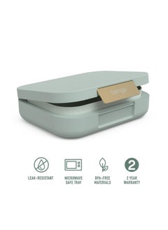 Bentgo Modern - Leak Proof, Versatile 4 - Compartment Bento - Style Lunch Box, Ergonomic Design With Matte Finish, Ideal For On - The - Go - Balanced Eating For Adults And Teens - Bpa Free - Mint Green  - Image 3