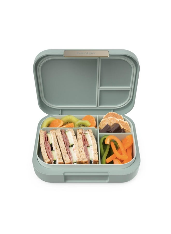 Bentgo - Modern - Leak Proof, Versatile 4 - Compartment Bento - Style Lunch Box, Ergonomic Design With Matte Finish, Ideal For On - The - Go - Balanced Eating For Adults And Teens - Bpa Free - Mint Green - Image 1