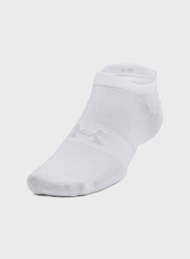 UNDER ARMOUR 6 Pack Essential No Show Socks