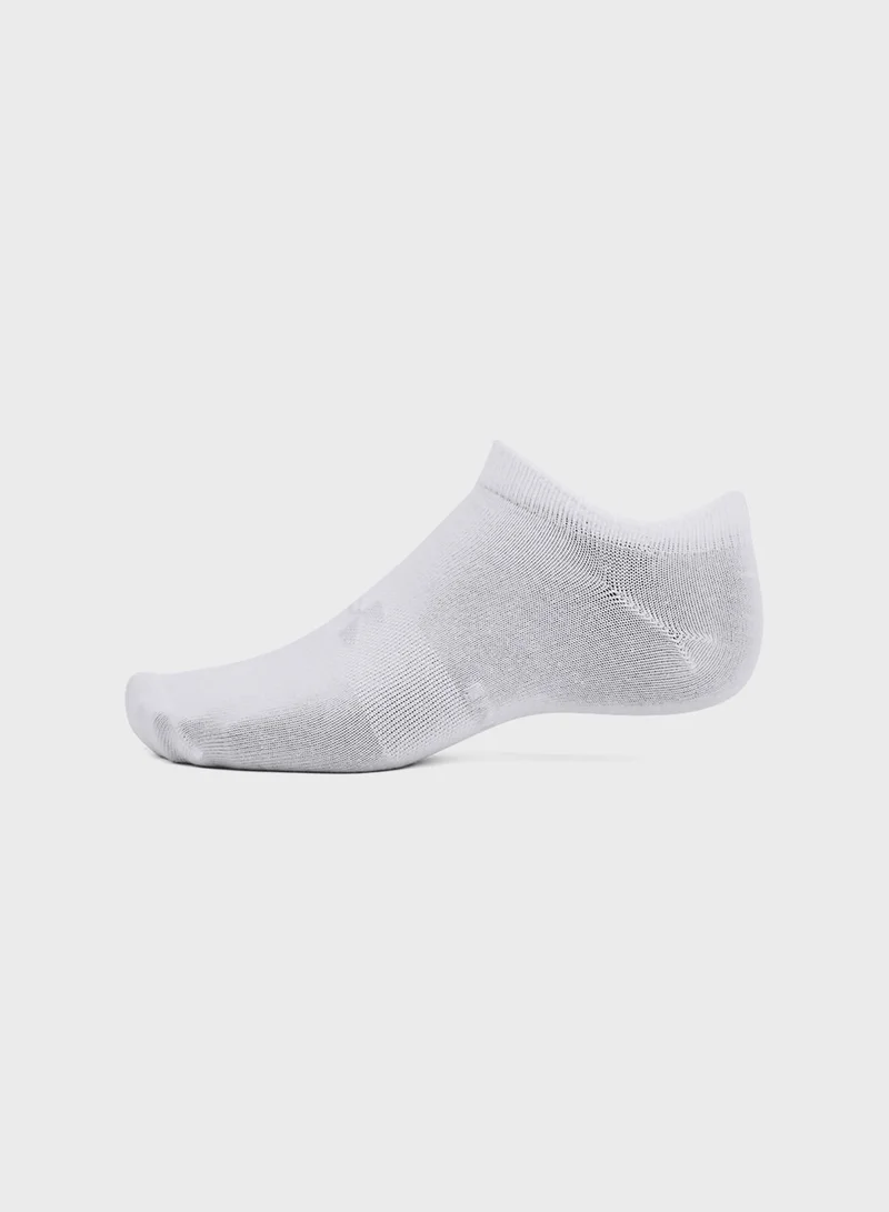UNDER ARMOUR 6 Pack Essential No Show Socks