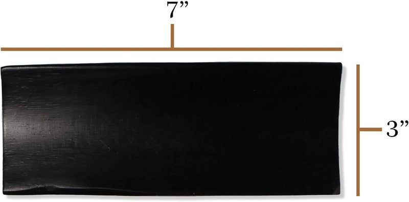 BambooMN Reusable Bamboo Black Rectangle Sushi Serving Tray Plate 7 x 28  30 Pieces - Image 3