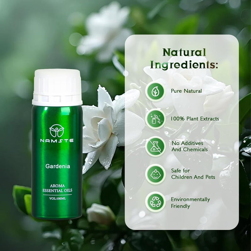 3.38 Fl. Oz Gardenia Aroma Essential Oil - 100% Pure And Natural Essential Oils for Diffusers | Aromatherapy Oil for Mood Lifting - Image 3