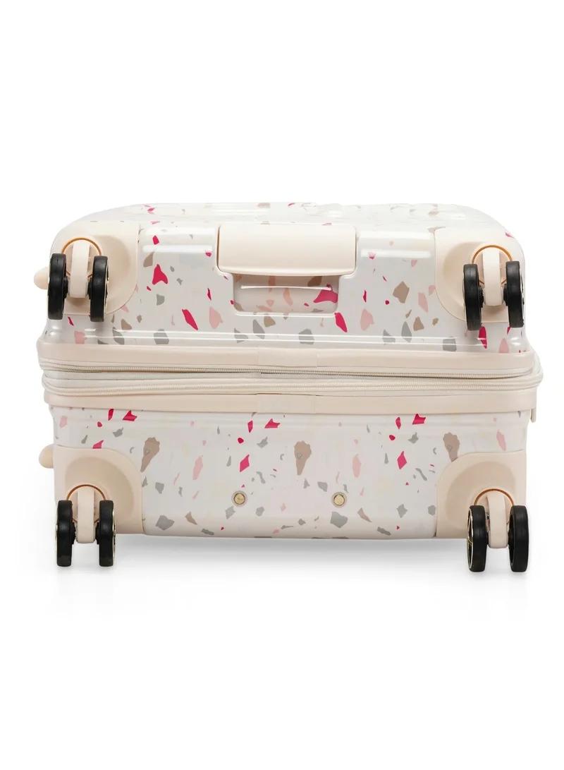 CALVIN KLEIN TERRAZZO ISLAND HS Hardside Spinner Luggage On Wheels, Ultra Lightweight ABS, 4 Double Wheels