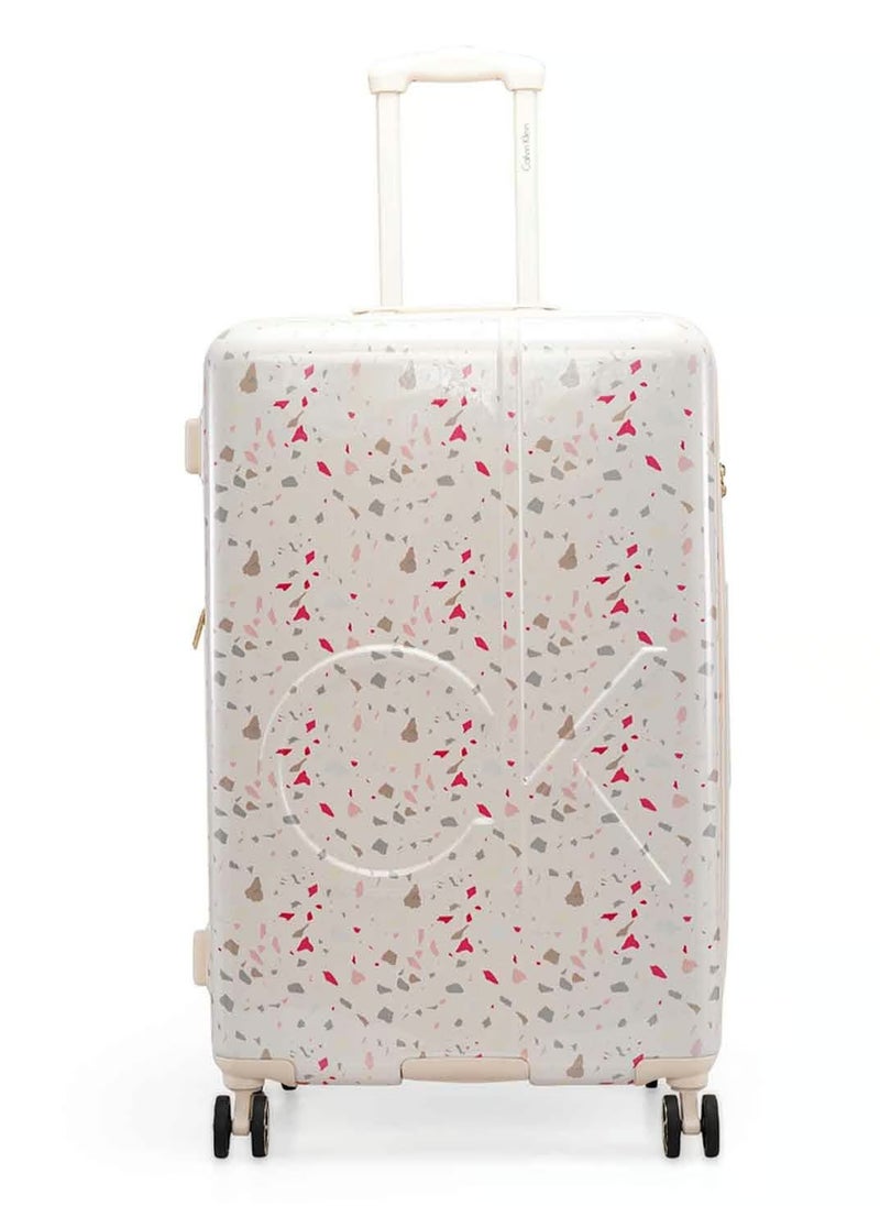 CALVIN KLEIN - TERRAZZO ISLAND HS Hardside Spinner Luggage On Wheels, Ultra Lightweight ABS, 4 Double Wheels - Image 1