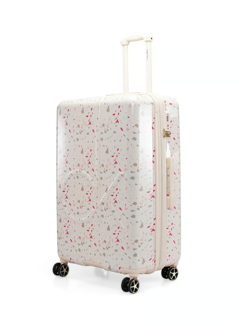 CALVIN KLEIN - TERRAZZO ISLAND HS Hardside Spinner Luggage On Wheels, Ultra Lightweight ABS, 4 Double Wheels - Image 1