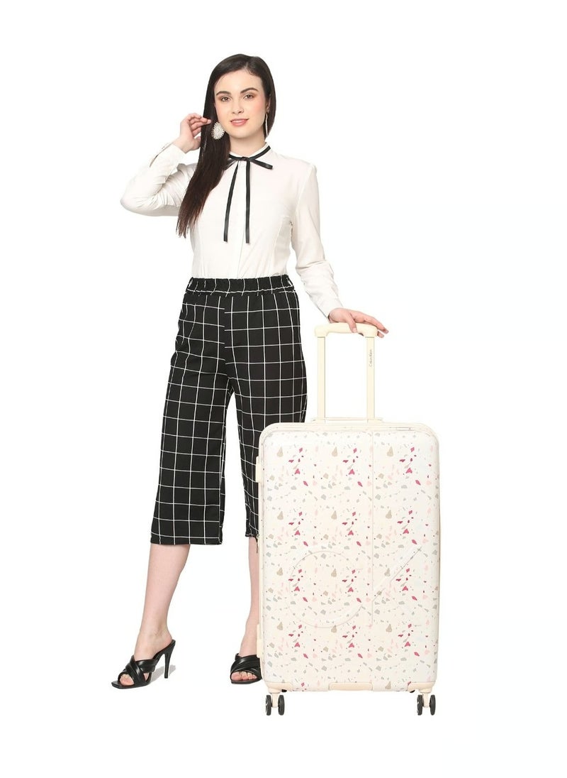 CALVIN KLEIN - TERRAZZO ISLAND HS Hardside Spinner Luggage On Wheels, Ultra Lightweight ABS, 4 Double Wheels - Image 1