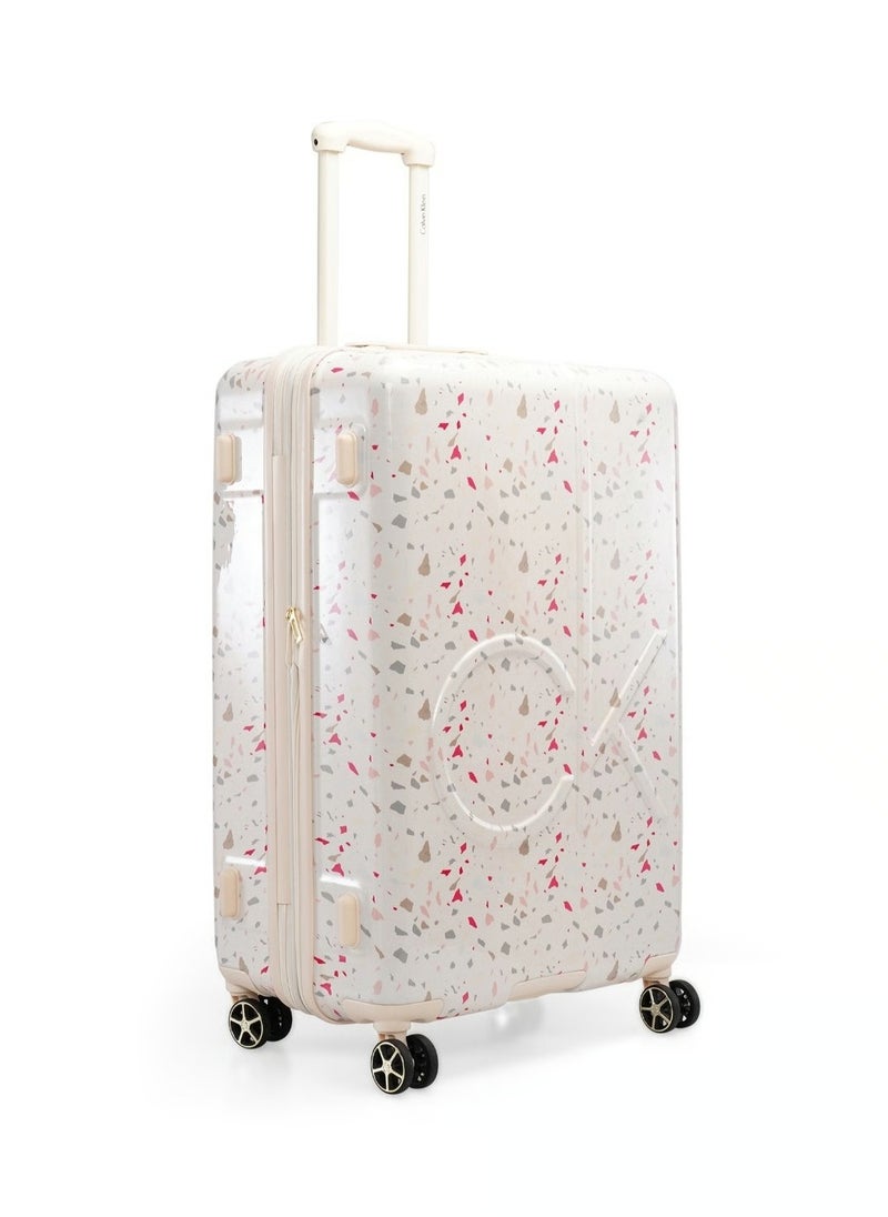 CALVIN KLEIN - TERRAZZO ISLAND HS Hardside Spinner Luggage On Wheels, Ultra Lightweight ABS, 4 Double Wheels - Image 1